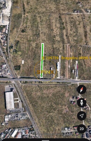 Soseaua Alexandriei, teren intravilan, 5000 mp, posibilitate 20.000 mp.